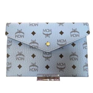 NEW MCM Visetos from "Parfumes Collection" Blue
Envelope Clutch